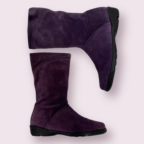 Suede Mid-calf Boots - Picture 1 of 7